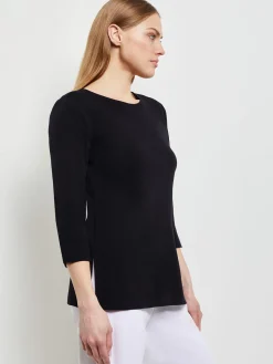 Discount 3/4 Sleeve Knit Tunic - Long Sleeve Tunic | Tops & Tees