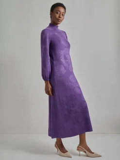 Discount A-Line Jacquard Knit Maxi Dress Dresses