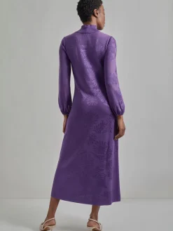 Discount A-Line Jacquard Knit Maxi Dress Dresses
