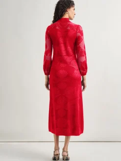 Discount A-Line Jacquard Knit Maxi Dress Dresses