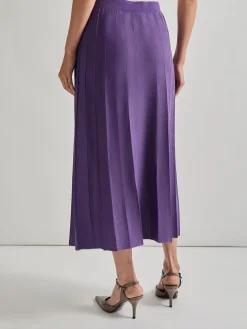 Clearance A-Line Tonal Spaced Rib Knit Maxi Skirt Skirts