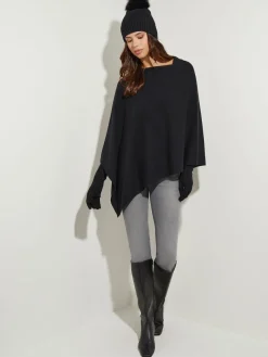 Fashion Asymmetrical Poncho - Cashmere Poncho | Jackets & Coats|Tops & Tees