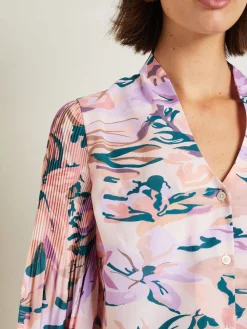 Best Bell Sleeve Blouse - Pleated Blouse | Blouses & Shirts|Tops & Tees
