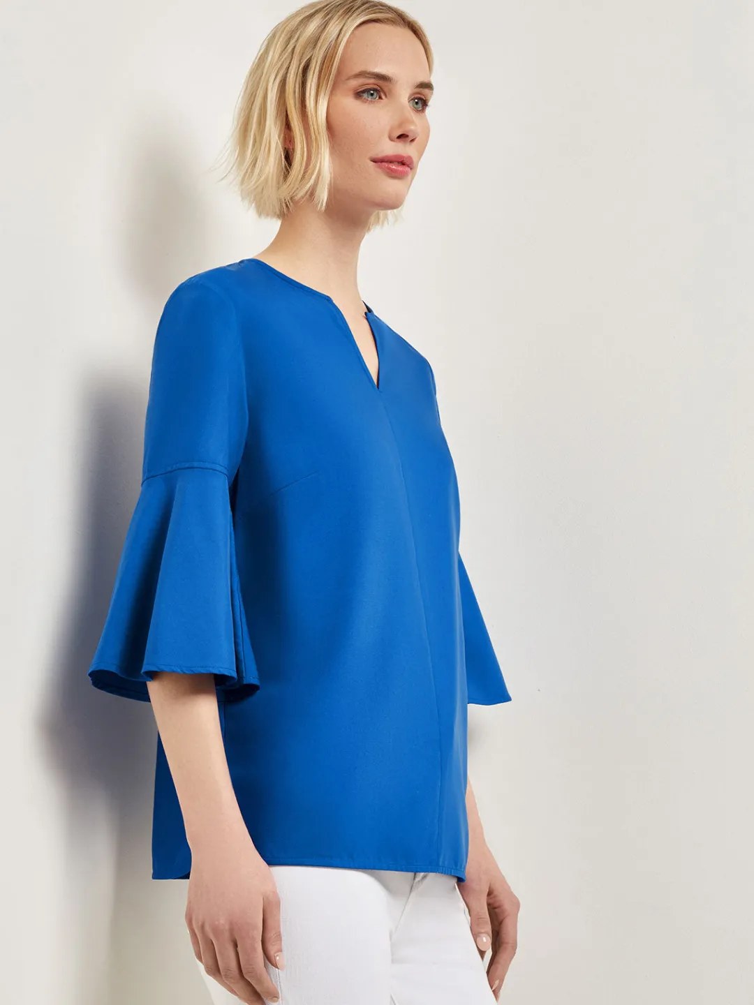 Clearance Bell Sleeve Woven Blouse Blouses & Shirts|Tops & Tees