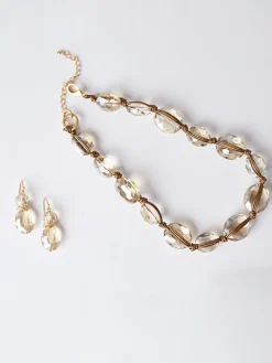 Best Champagne Crystal Stack Earrings Accessories|Earrings