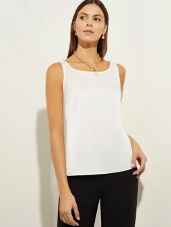 Best Classic Crepe de Chine Tank Top, Tops & Tees|Tanks