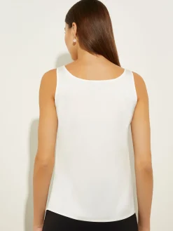 Best Classic Crepe de Chine Tank Top, Tops & Tees|Tanks