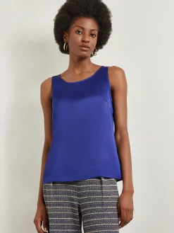 Best Classic Crepe de Chine Tank Top Tops & Tees|Tanks