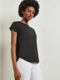 Clearance Classic Short Sleeve Jersey Knit Top Tops & Tees