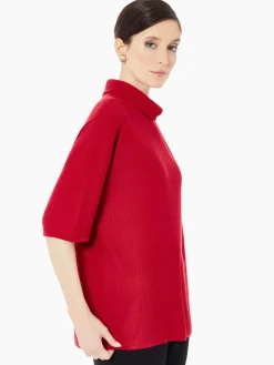 Fashion Cowl Neck Textured Knit Tunic Tops & Tees