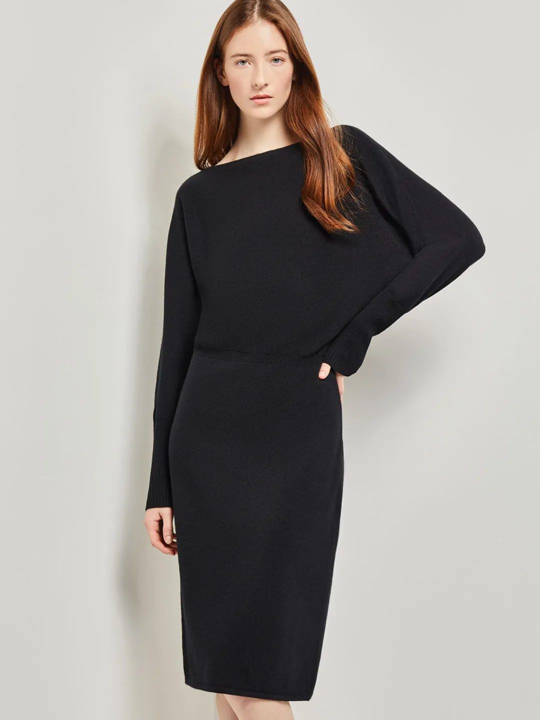 Clearance Dolman Sleeve Cashmere Dress Dresses