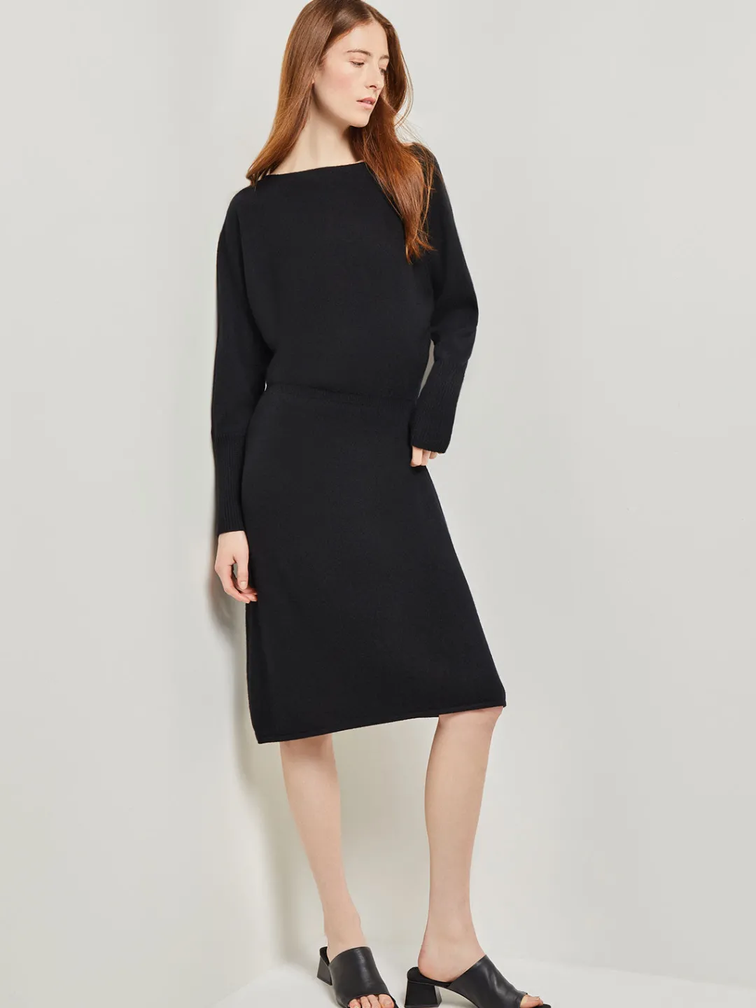 Clearance Dolman Sleeve Cashmere Dress Dresses