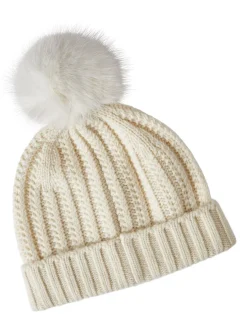 Clearance Faux Fur Pom Pom Cashmere Hat Accessories