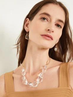 Best Handmade Crystal Nugget Mixed Back Necklace Accessories|Necklaces