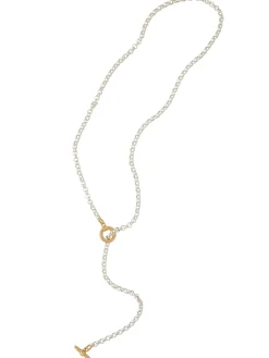 New Handmade Gold & Silver Toggle Chain Necklace Accessories|Necklaces