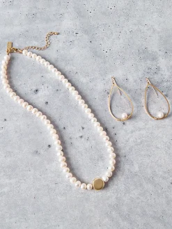 Outlet Handmade Gold Nugget Freshwater Pearl Necklace Accessories|Necklaces