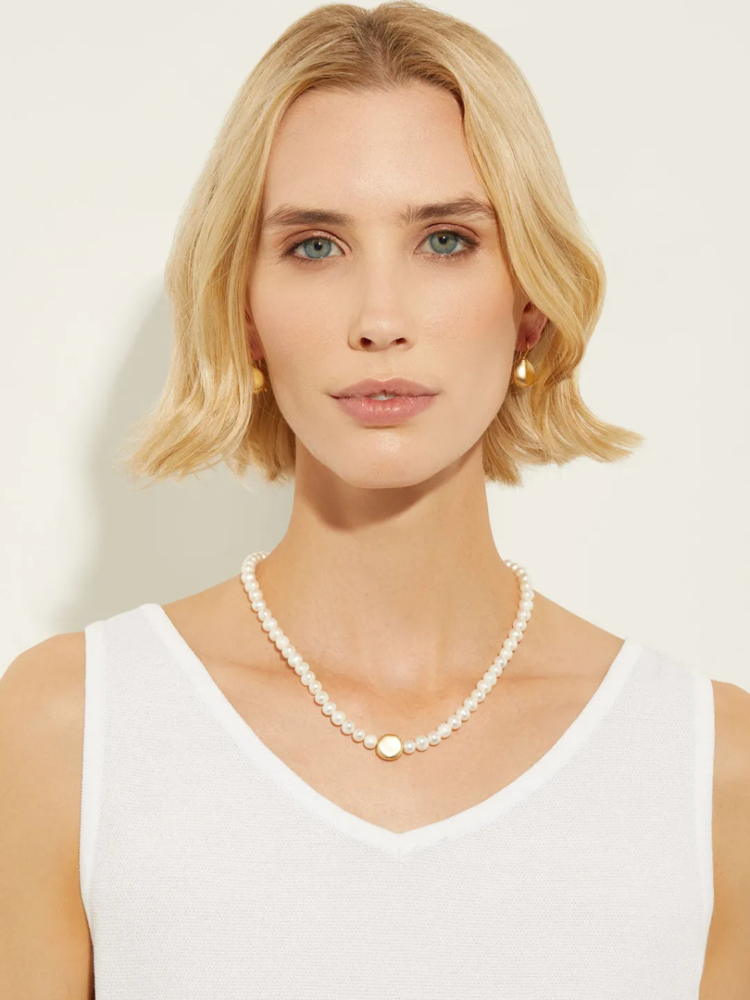 Outlet Handmade Gold Nugget Freshwater Pearl Necklace Accessories|Necklaces