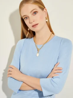 Clearance Handmade White Magnesite Pendant Toggle Chain Necklace Accessories|Necklaces
