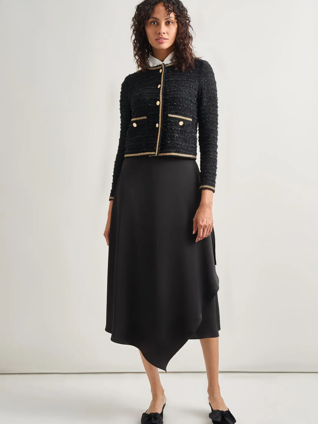 Discount Heritage Fit Double Chain Trim Eyelash Knit Jacket Jackets & Coats