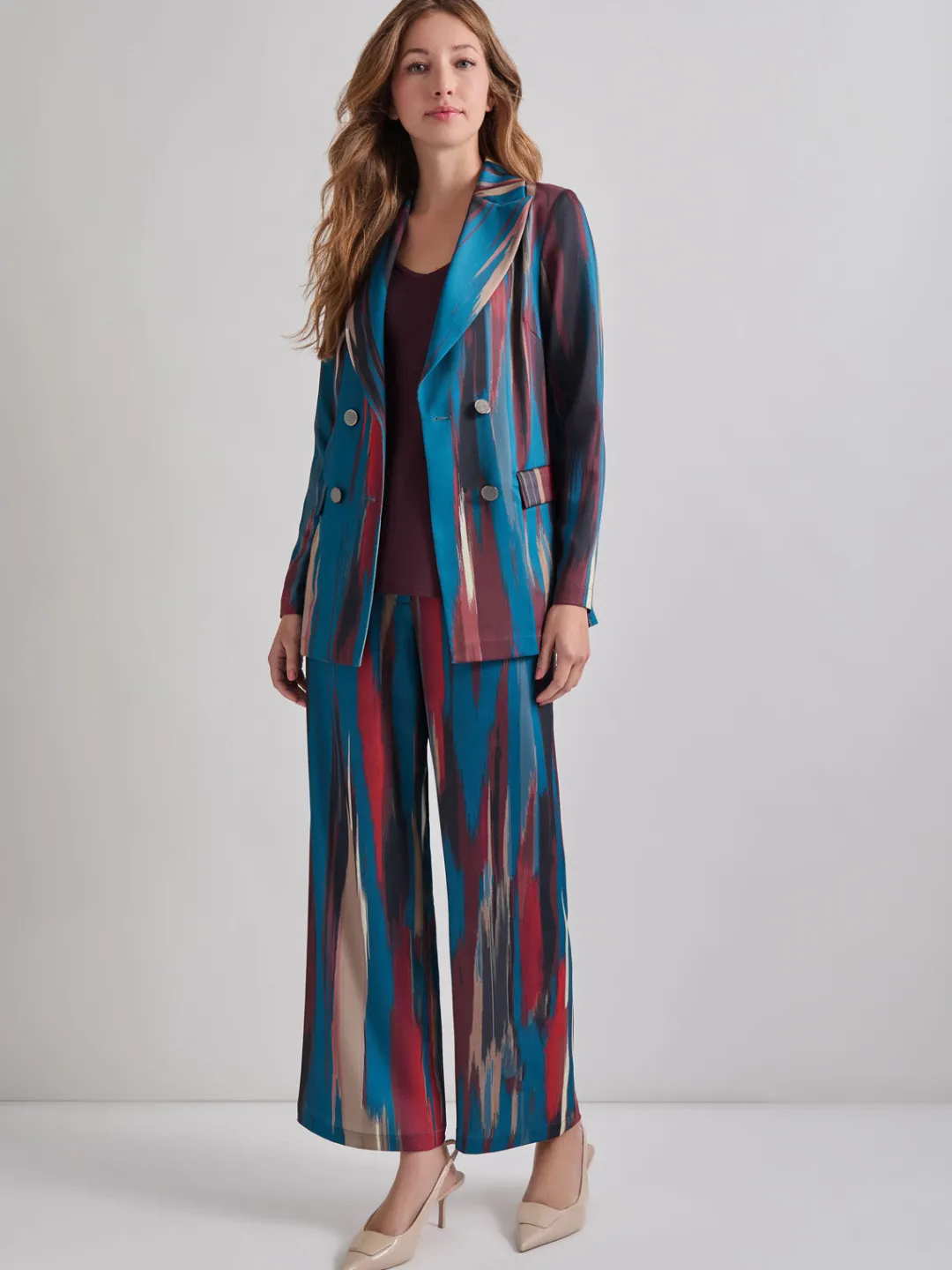 Sale Heritage Fit Double-Breasted Brushstroke Woven Blazer Jackets & Coats