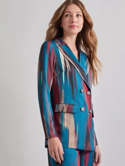 Sale Heritage Fit Double-Breasted Brushstroke Woven Blazer Jackets & Coats