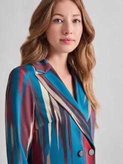 Sale Heritage Fit Double-Breasted Brushstroke Woven Blazer Jackets & Coats