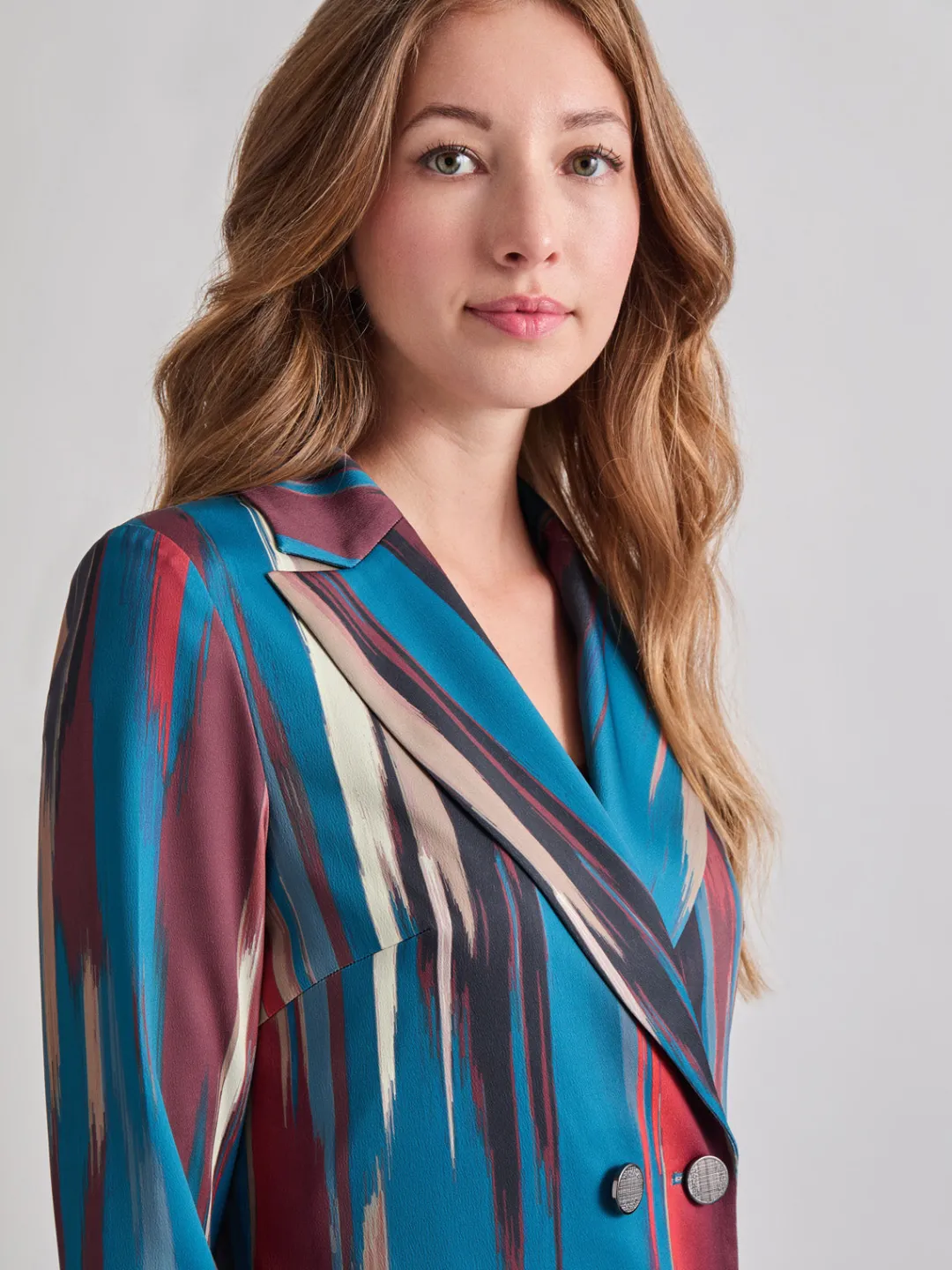 Sale Heritage Fit Double-Breasted Brushstroke Woven Blazer Jackets & Coats