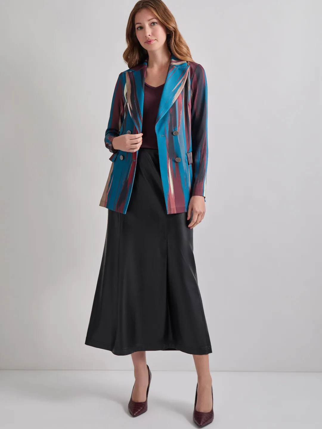 Sale Heritage Fit Double-Breasted Brushstroke Woven Blazer Jackets & Coats