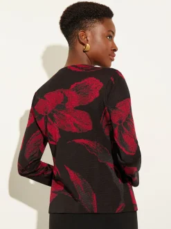 Best Heritage Fit Floral Button-Front Knit Jacket Jackets & Coats