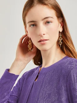 Hot Heritage Fit Jewel Neck Jacquard Knit Jacket Jackets & Coats