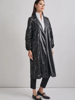 Outlet Heritage Fit Open Front Vegan Leather Jacket Jackets & Coats