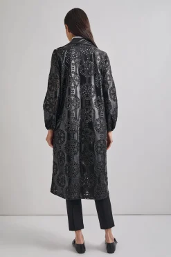 Outlet Heritage Fit Open Front Vegan Leather Jacket Jackets & Coats
