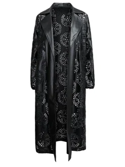 Outlet Heritage Fit Open Front Vegan Leather Jacket Jackets & Coats