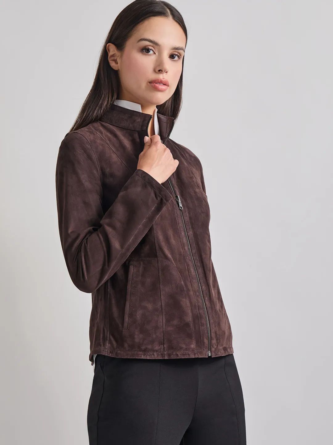 Outlet Heritage Fit Reversible Suede Leather Jacket Jackets & Coats
