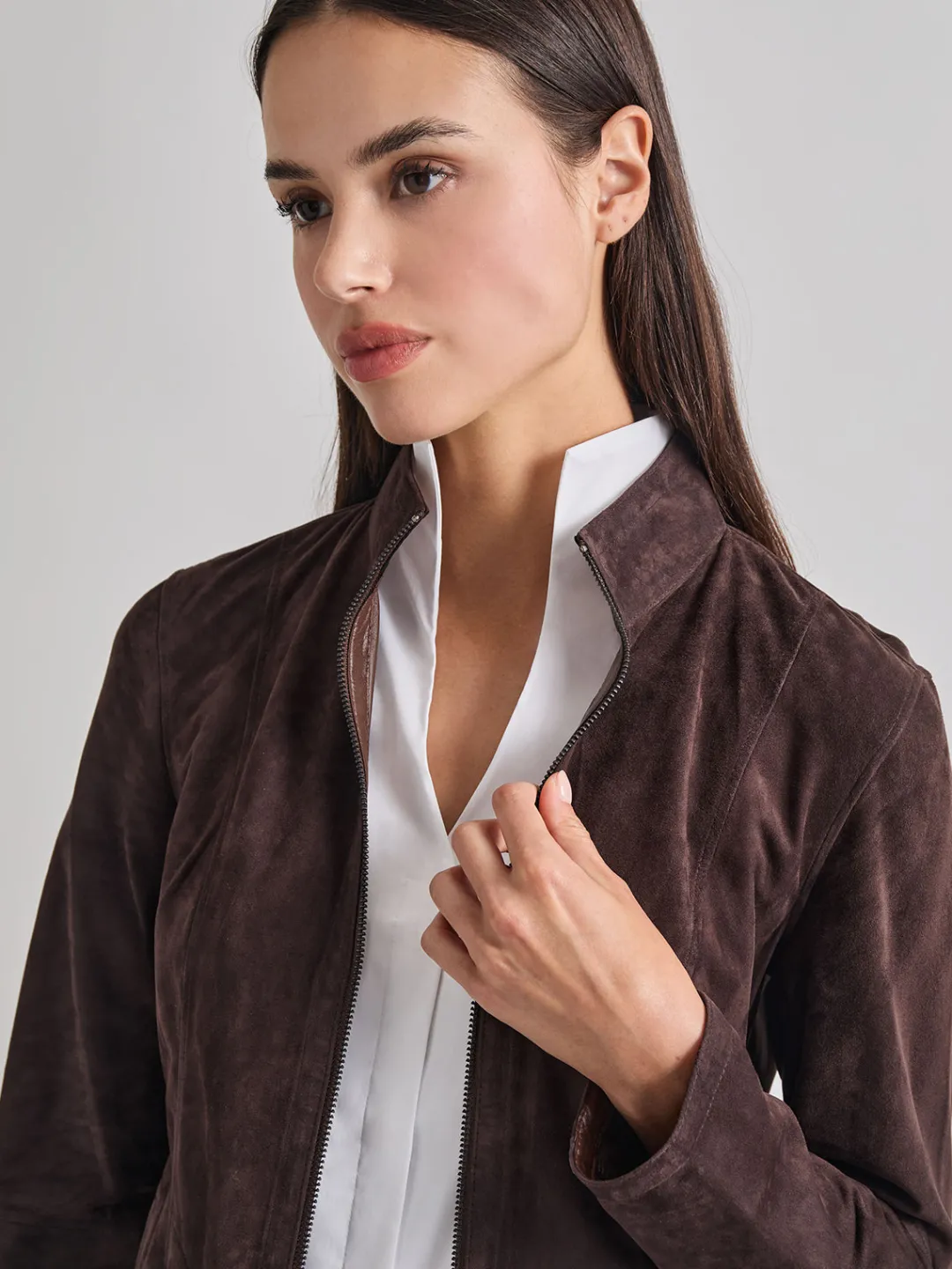 Outlet Heritage Fit Reversible Suede Leather Jacket Jackets & Coats