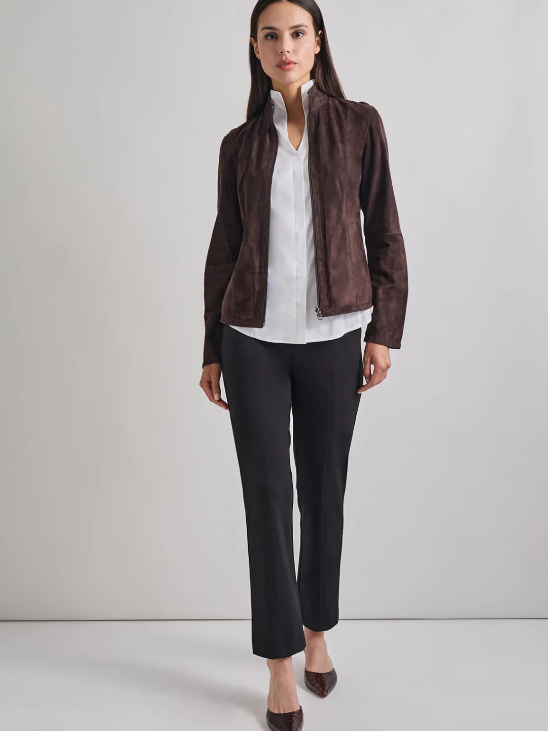 Outlet Heritage Fit Reversible Suede Leather Jacket Jackets & Coats