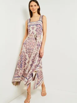 Best High-Low A-Line Dress - Soft Jacquard Knit Dresses