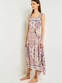 Best High-Low A-Line Dress - Soft Jacquard Knit Dresses