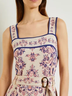 Best High-Low A-Line Dress - Soft Jacquard Knit Dresses