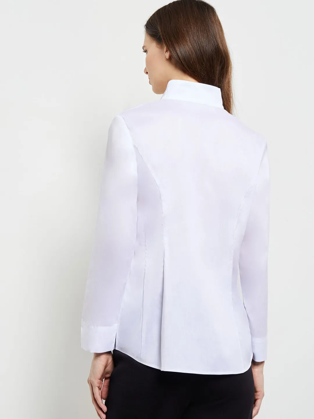 Best Hi-Neck Stretch Cotton Blouse Blouses & Shirts|Tops & Tees
