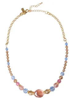 Outlet 18K Matte Gold Plated Mixed Crystal Necklace Accessories|Necklaces