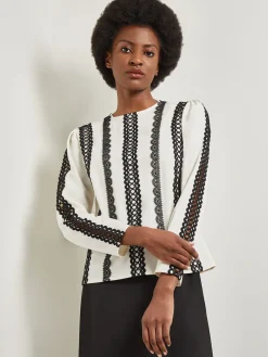 Sale Lace Applique Woven Blouse Blouses & Shirts|Tops & Tees