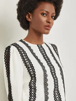 Sale Lace Applique Woven Blouse Blouses & Shirts|Tops & Tees