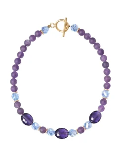 Online Matte Amethyst Crystal Necklace Accessories|Necklaces