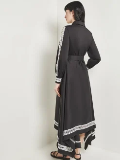 Outlet Maxi Dress - Eyelet Trim Cotton Dresses