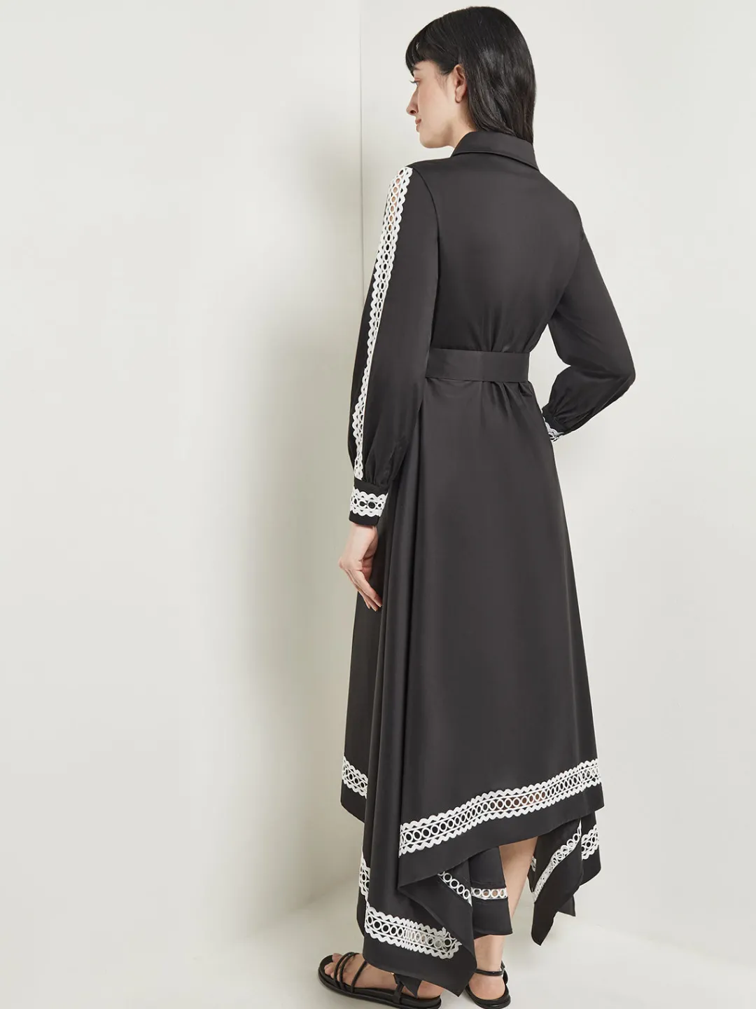 Outlet Maxi Dress - Eyelet Trim Cotton Dresses