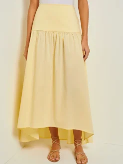 Best Maxi High-Low Skirt - Flounce Cotton Skirts