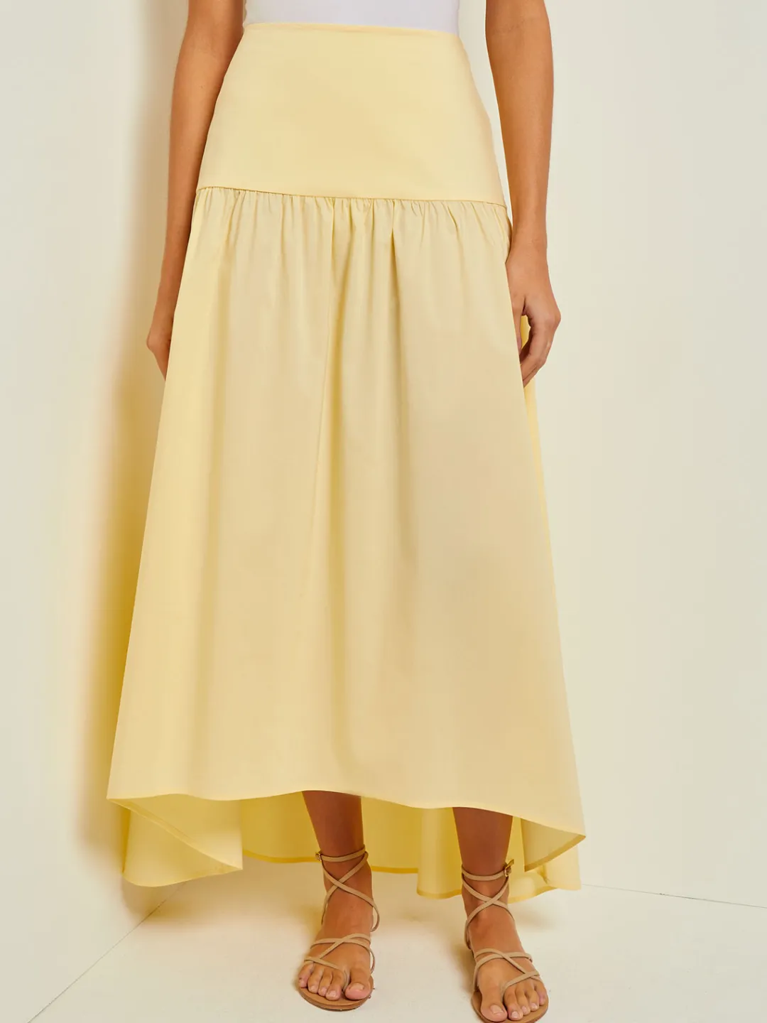 Best Maxi High-Low Skirt - Flounce Cotton Skirts
