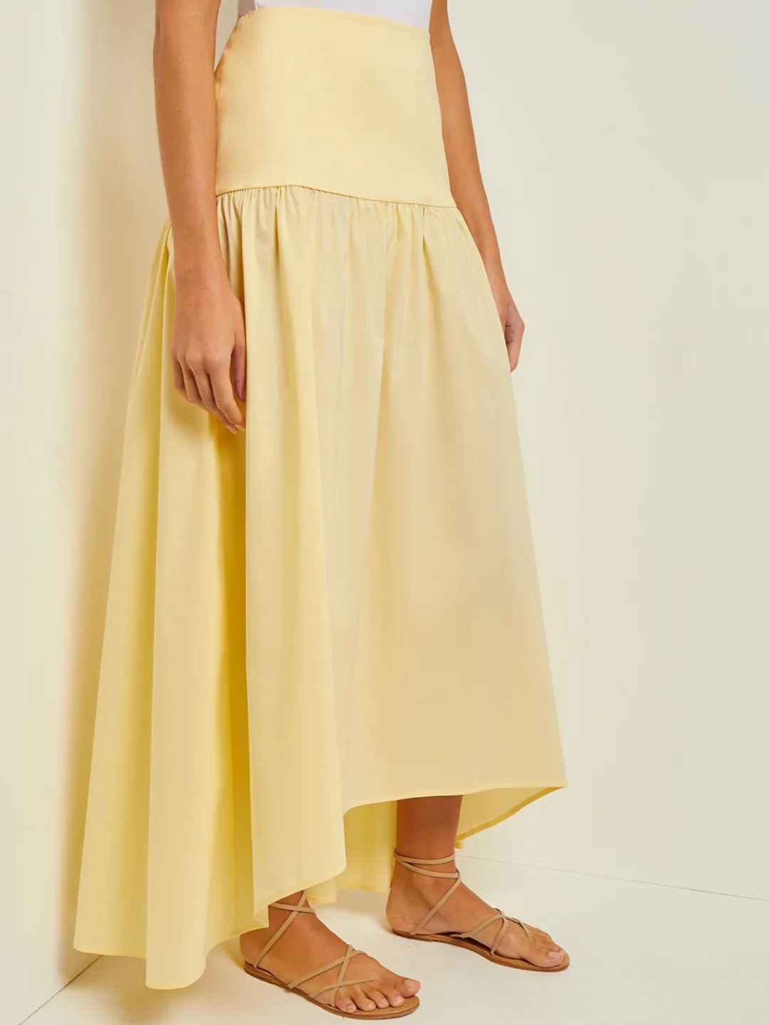 Best Maxi High-Low Skirt - Flounce Cotton Skirts