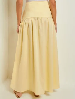 Best Maxi High-Low Skirt - Flounce Cotton Skirts